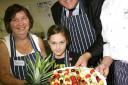 Here's one we made earlier: Essex MEP Richard Howitt second from right with students and chef at Ashlyns Organics (EL16628-1)