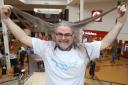 Frank Brennan has his hair chopped off in aid of the Alzheimers's Society