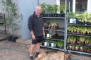 Redbridge Garden Centre manager Bruce Freeman with a very depressed Vince who misses his best mate