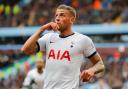 The Spurs defender announced the gesture on social media. Picture: Action Images
