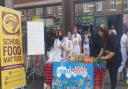 Students from Lammas School in Waltham Forest at Walthamstow Market Picture: School Food Matters