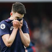A dejected Declan Rice at full-time. Picture: Action Images