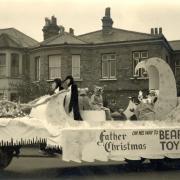 Bearmans Toy Fair Christmas float in 1953. Credit: Vestry House Museum