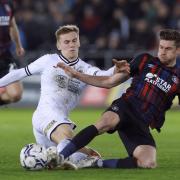 Flynn Downes in action for Swansea against Luton in the Championship. Picture: Action Images