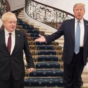 Donald Trump meeting Boris Johnson in 2019. Image: PA