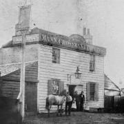 The original Green Man pub in Chingford in the 1860s