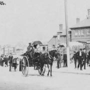 May Day Bank Holiday in Station Road, Chingford in 1903