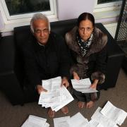 Sabbir Sharif and Shenaz Sabbir with correspondence from Whipps Cross from the last two years