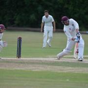 A Willem Scholtz delivery accounts for an opposing batsman earlier in the season. Picture Dave Loveday
