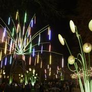 A luminous Garden of Light will be created by TILT in Leicester Square. Photo by Matthew Andrew