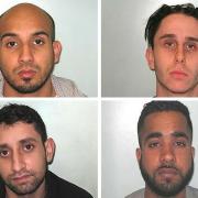 Adeel Arshad, Ben Cooper, Farasat Bhamjee and Hassan Iqbal were convicted of stealing vehicles worth around £680,000