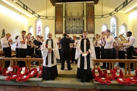 The Dedication of the Field of Remembrance Service at St. Mary's Church in High Road, South Woodford. (10/11/2012) EL33328-1