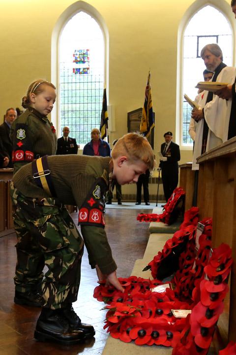 The Dedication of the Field of Remembrance Service at St. Mary's Church in High Road, South Woodford. (10/11/2012) EL33328-14