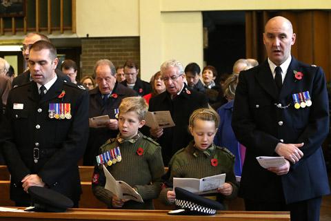 The Dedication of the Field of Remembrance Service at St. Mary's Church in High Road, South Woodford. (10/11/2012) EL33328-11