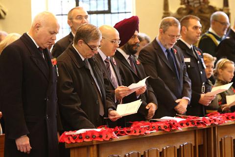 The Dedication of the Field of Remembrance Service at St. Mary's Church in High Road, South Woodford. (10/11/2012) EL33328-13