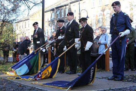 Service of Remembrance held at the Wanstead War Memorial in High Street, Wanstead. (1/11/2012) EL33329-4