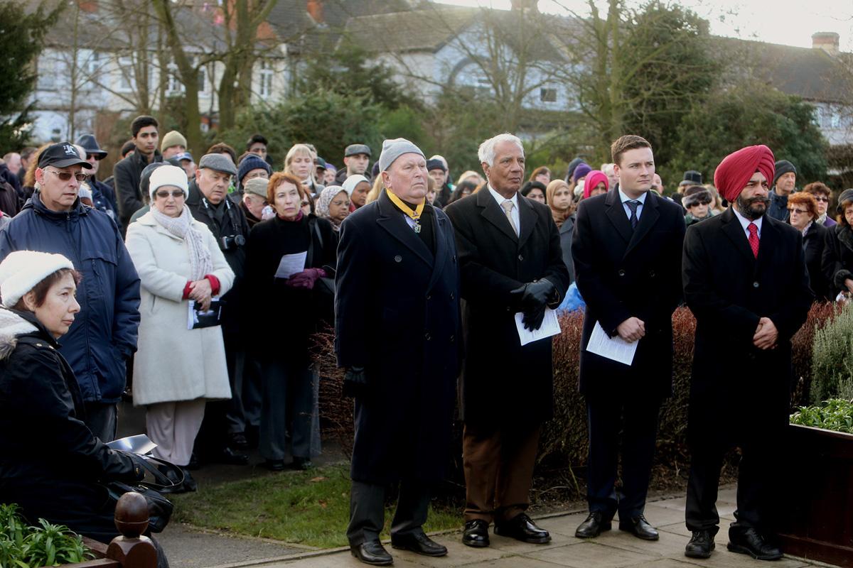 People of  multi faiths gather to remember victims of holocaust atrocities past and present