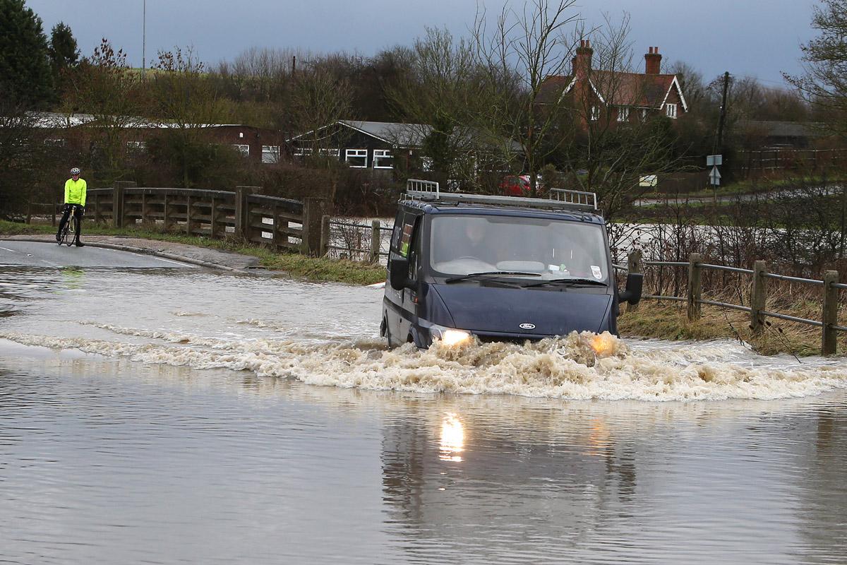 Flooding at Hallsford Bridge, Ongar Road/Stondon road area. (7/1/2013) EL74386_4
