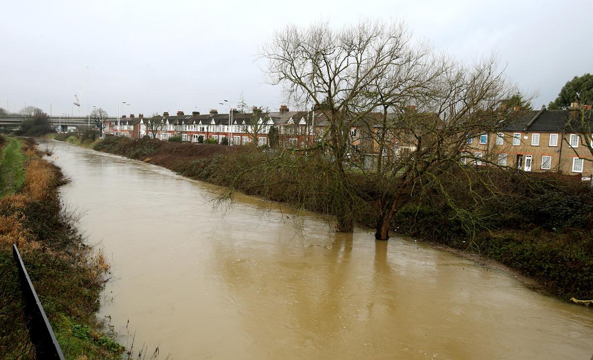 The River Roding by Chigwell Road Woodford Green 31/1/14 EL74945_1