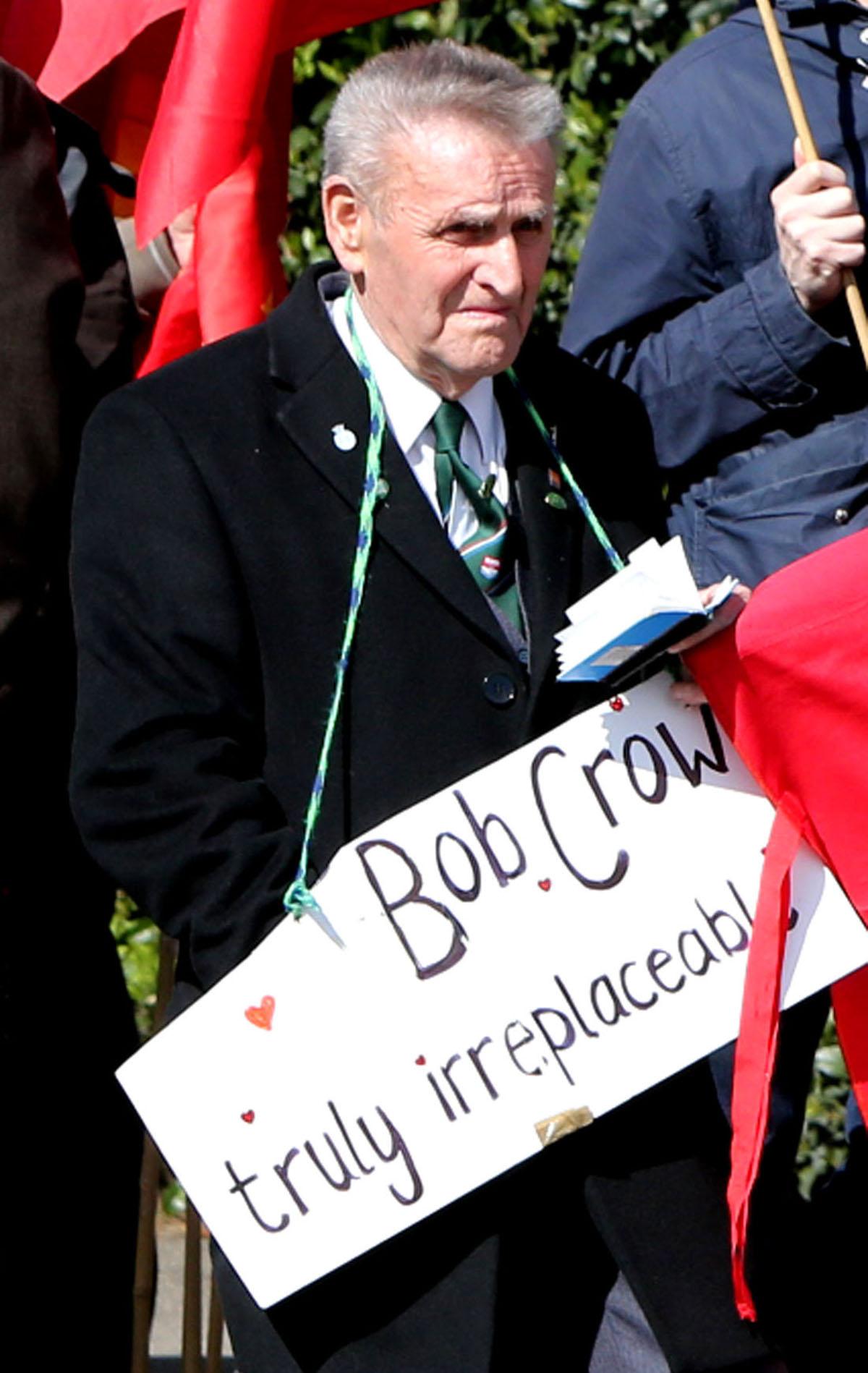 Union leader Bob Crow's funeral procession