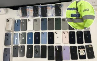 Stolen mobile phones retrieved in a Harlesden raids, we compare where phones are most often stolen in London