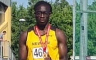 Dante Pollard won the won the 100m title at Essex Track and Field Championships