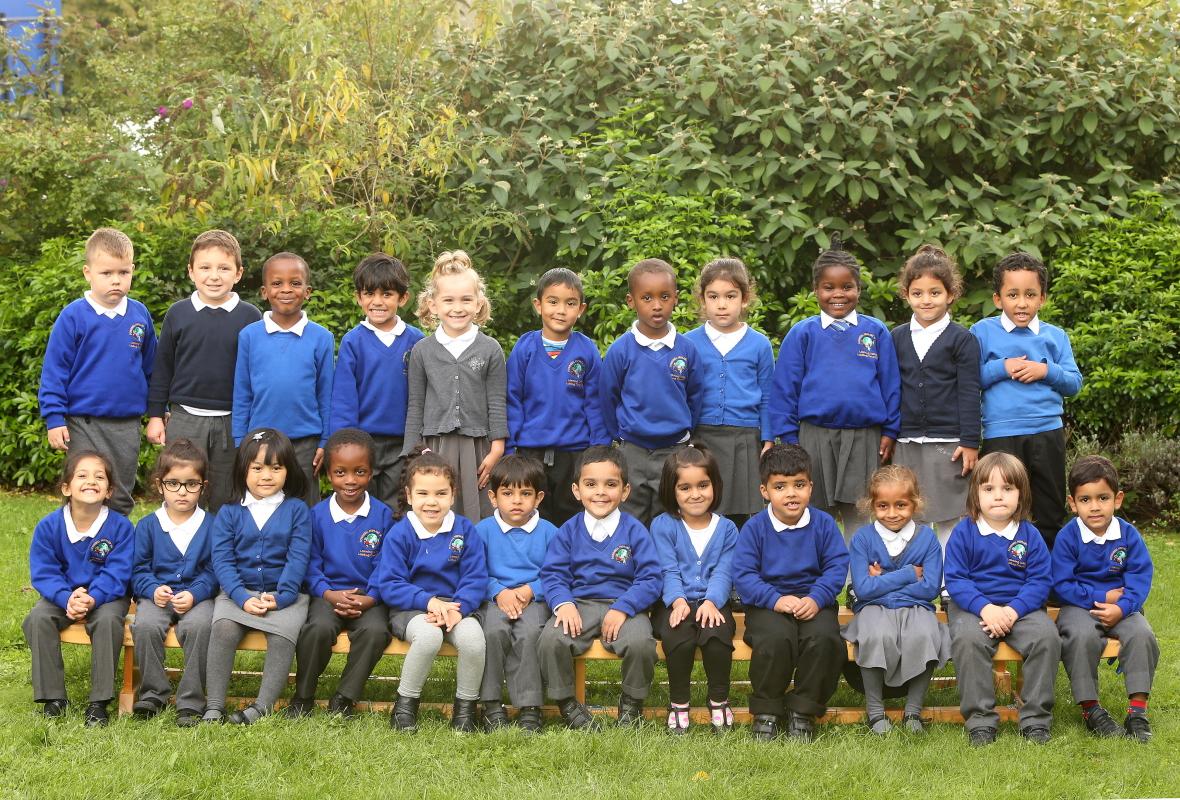 Reception Class Three at Downsell Primary School. Leytonstone. (10/9/2015) EL85327_3