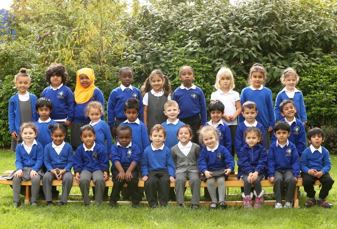 Reception Class One at Downsell Primary School. Leytonstone. (10/9/2015) EL85327_1