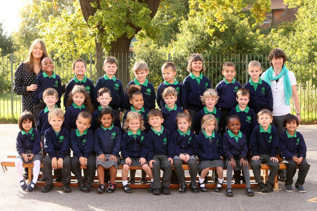 Reception Class at Woodford Green Primary School. Woodford Green. (29/9/2015) EL85316_1