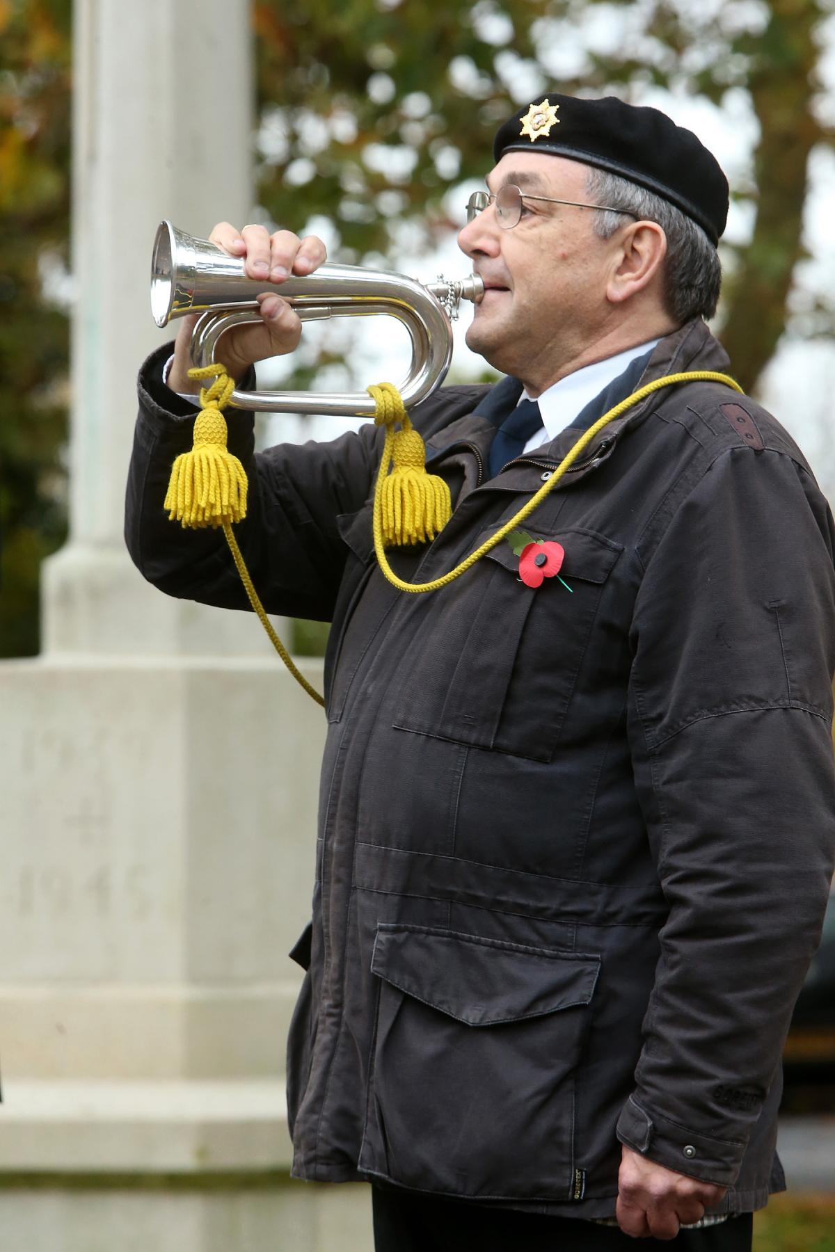 British Legion Remembrance Service at Chingford Mount Cemetery, children from Chingford Foundation, Parkside, Rushcroft and Chace Community from Enfield placed flowers over 200 graves. (6/11/2015) EL86105_2