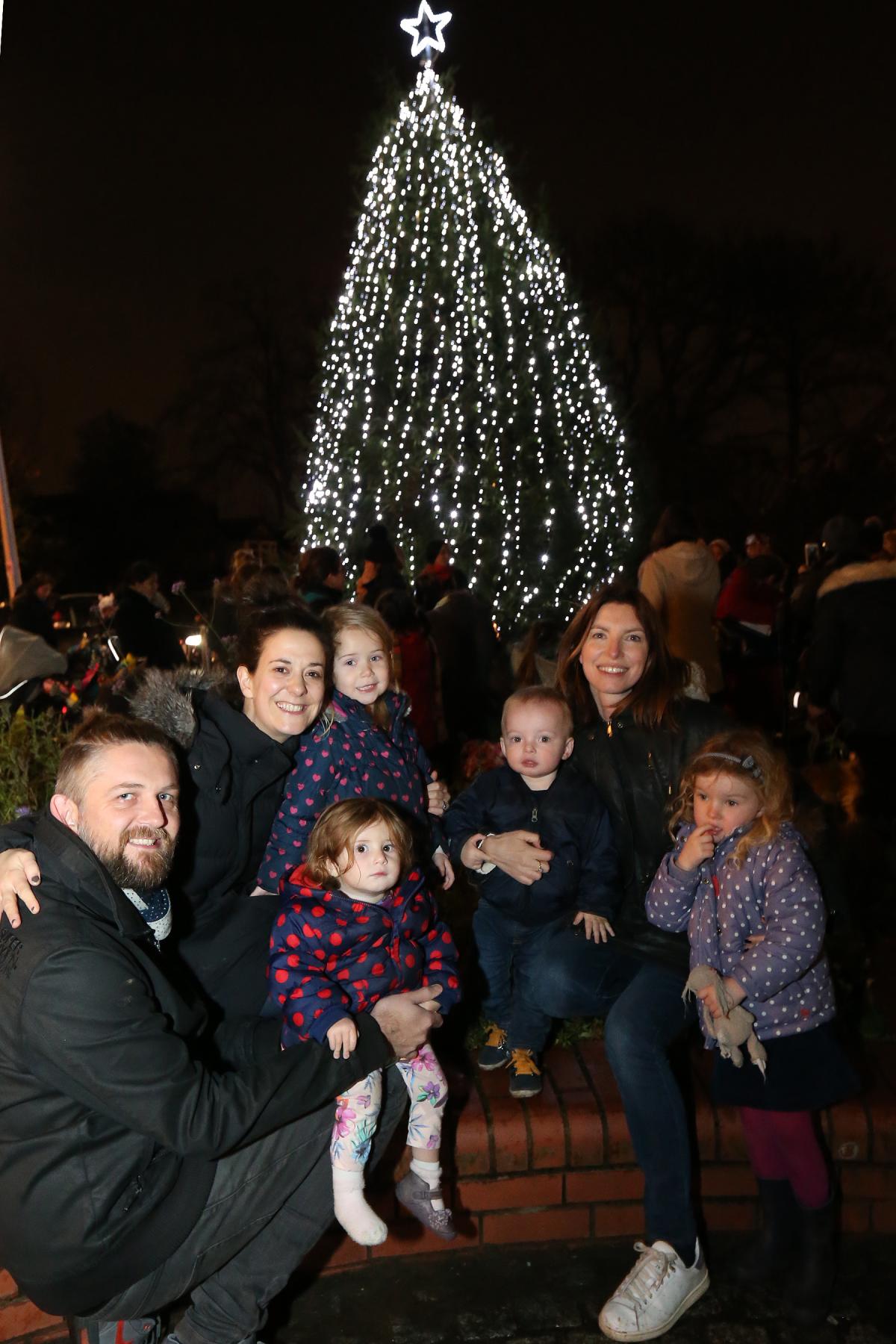 Families enjoy the Wanstead Christmas tree lights switch on, George Green. Wanstead. (27/11/2015) EL86060_5