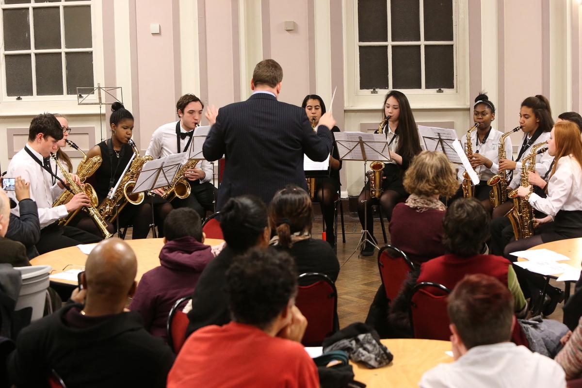 Concert given by students of Redbridge Music School in the Lambourne Room at Redbridge Town Hall. Ilford. 
