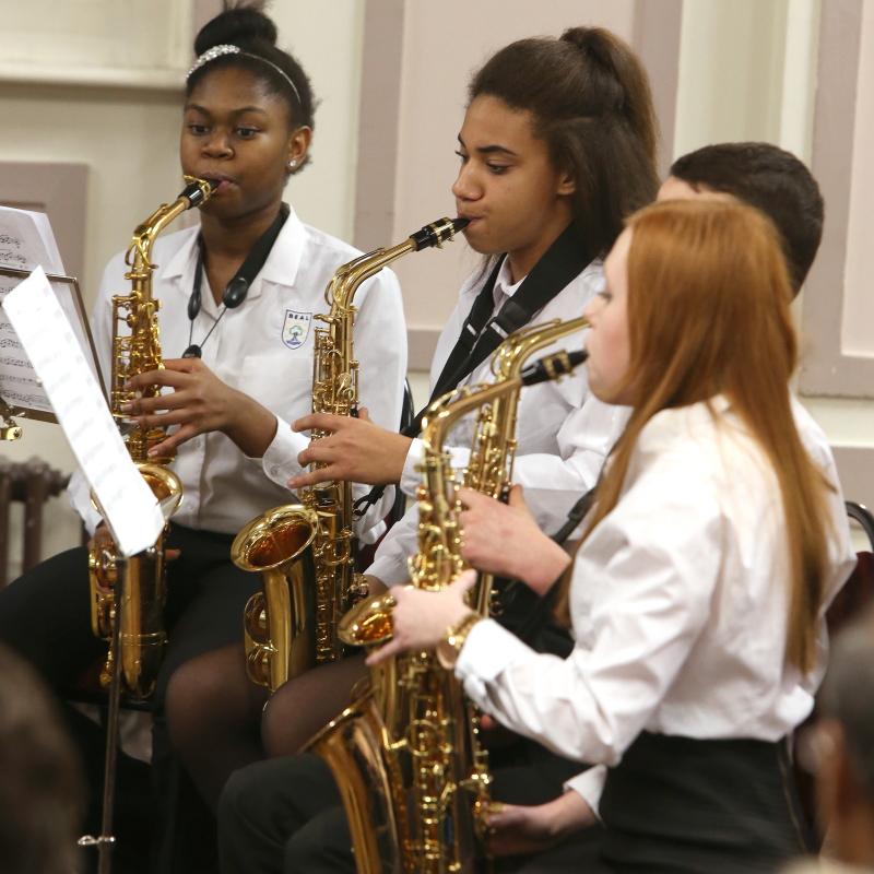 Concert given by students of Redbridge Music School in the Lambourne Room at Redbridge Town Hall. Ilford. 