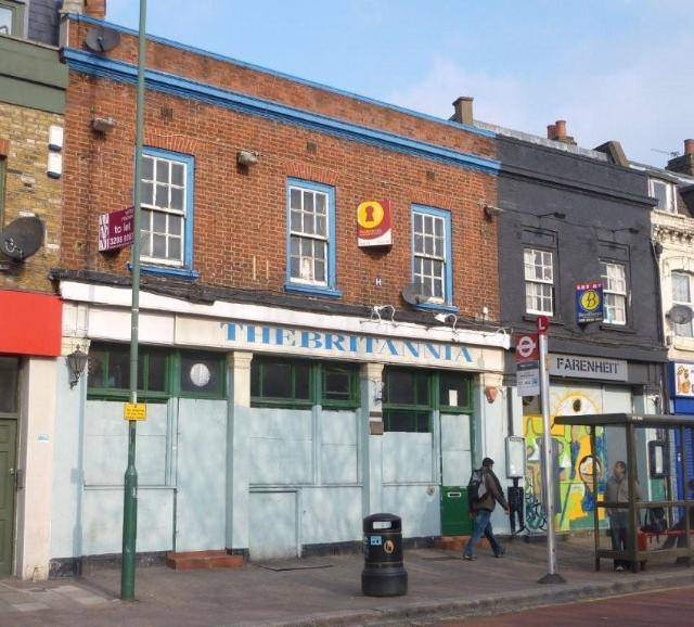The Britannia was situated at 493 High Road, closing in 2006. It also used the name Thirst & Last for a period.