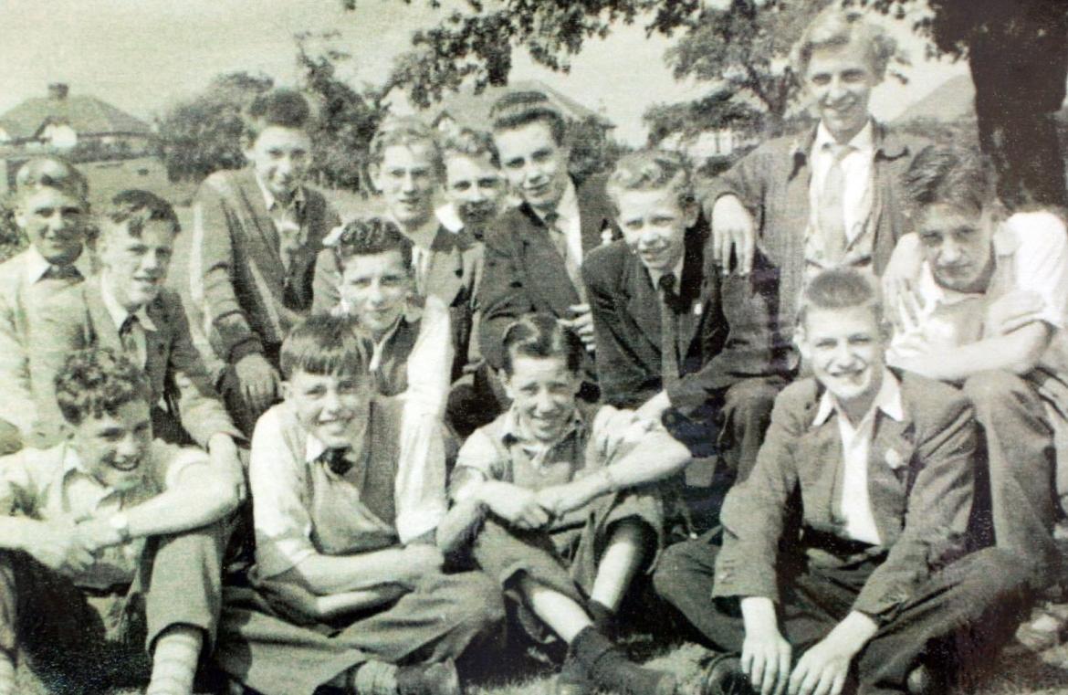 1950's photograph od boys at Highams Park School (school archive)