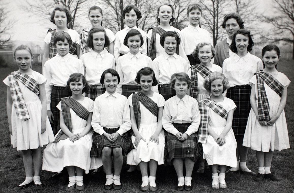 Undated photo of dancers at Churchfields Junior School. South Woodford. (school archive)