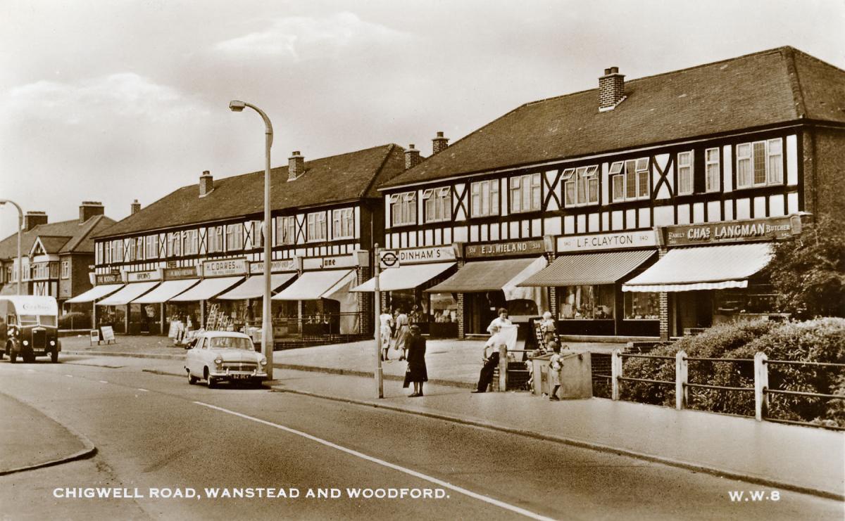Chigwell Road, Woodford Bridge in the 1950s (Picture:Alan Simpson Leyton and Leytonstone Historical Society)