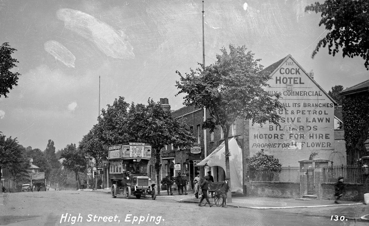 High Street, Epping, in 1916 (Picture: Alan Simpson, Leyton and Leytonstone Historical Society)
