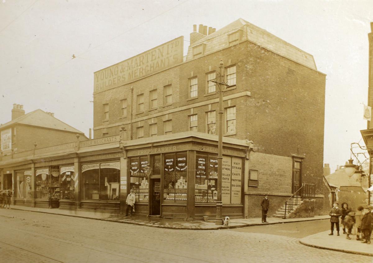 Undated image of shops in High Road Leytonstone at the junction with Browning Road and the birthplace of Sir Morell Mackenzie (Picture: Vestry House Museum archive)