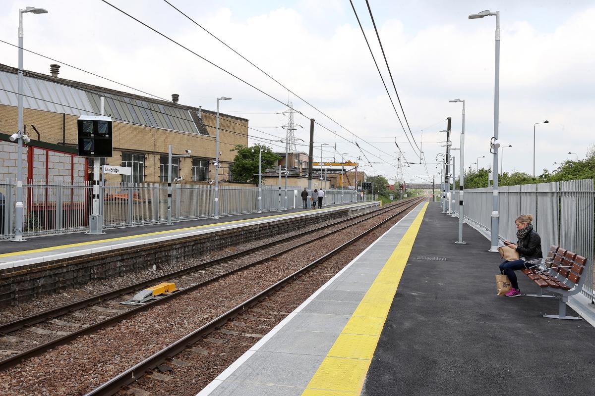 Official opening of the new Lea Bridge Station in Leyton. 