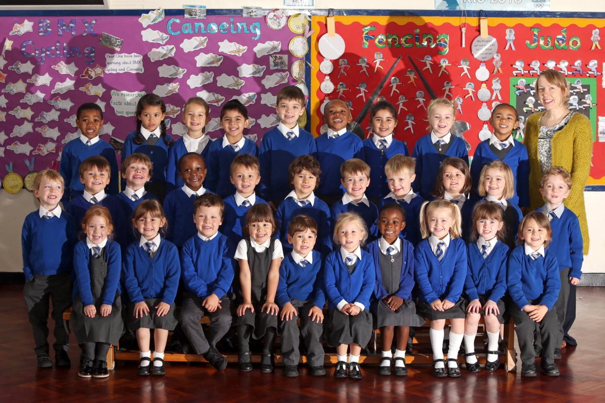Reception Class RFT at Our Lady of Lourdes RC Primary School. Wanstead. (12/9/2016) EL89206_1