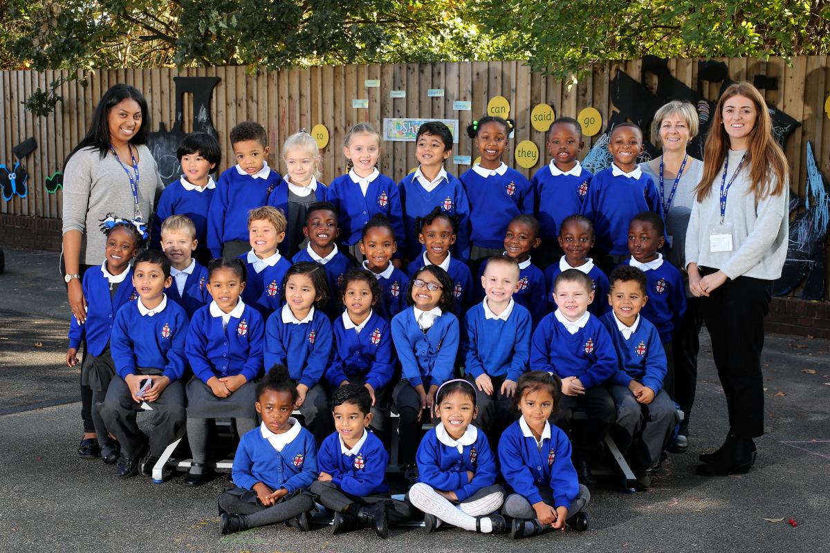 Reception Class RL at Our Lady and St George's Catholic Primary & Nursery School. Walthamstow. (3/10/2016) EL89240_2
