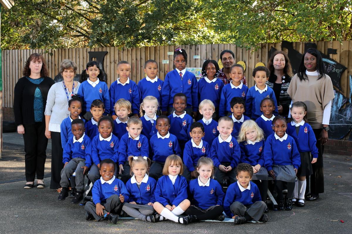 Reception Class RPD at Our Lady and St George's Catholic Primary & Nursery School. Walthamstow. (3/10/2016) EL89240_1