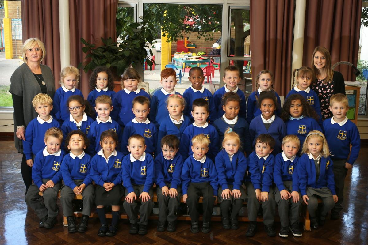 Miss Bonham's Reception Class at Waltham Holy Cross Primary School. Waltham Abbey. (28/9/2016) EL89451_2