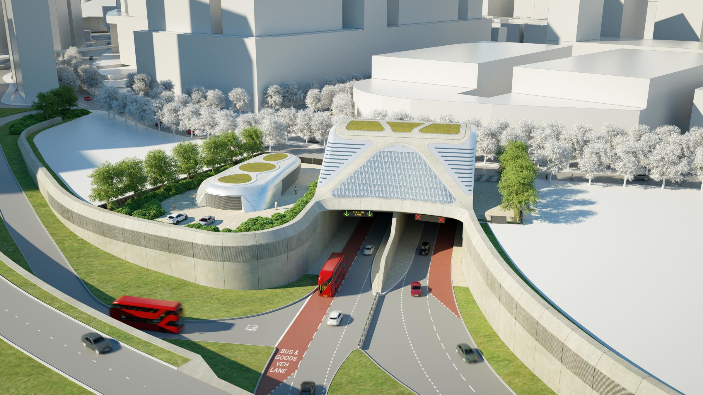 TfL claims Silvertown Tunnel will relieve congestion, but protestors believe air pollution will get worse (Photo: TfL)
