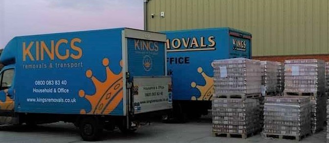 Kings Transport & Removals helped the charity with storing a large donation