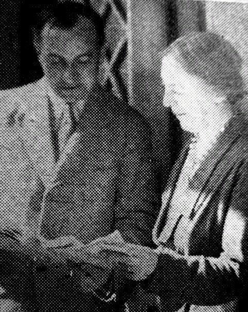 Elizabeth Fox Howard in the early 1950s, with Ernst Reuter the Social Democratic Mayor of Magdeburg until 1933, who she helped to recover from imprisonment in a Nazi concentration camp. He later became the Mayor of Berlin during the post-war years