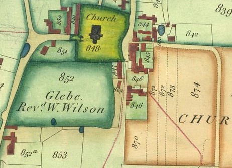 John Coes 1822 map of Walthamstow. The almshouses are denoted by plot number 847
