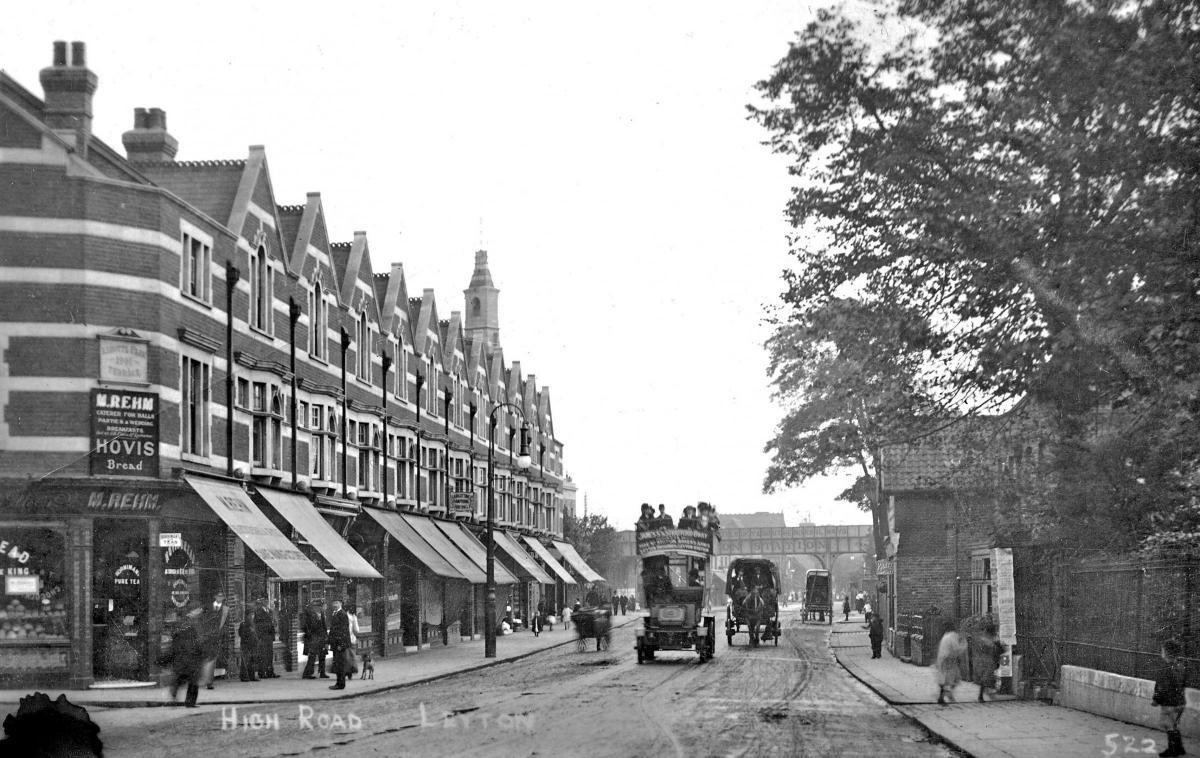 High Road Leyton looking toward Midland Road Station in 1907. Photo: Alan Simpson/Leyton and Leytonstone Historical Society