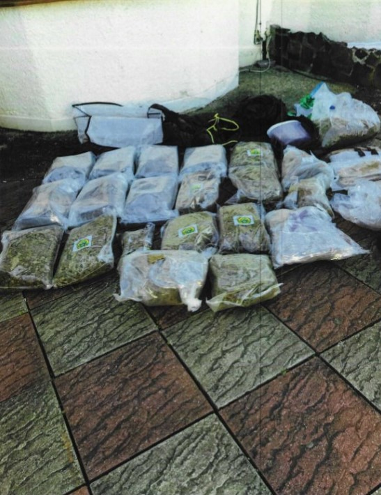 Cannabis found at the home of Shabaz Khan. 